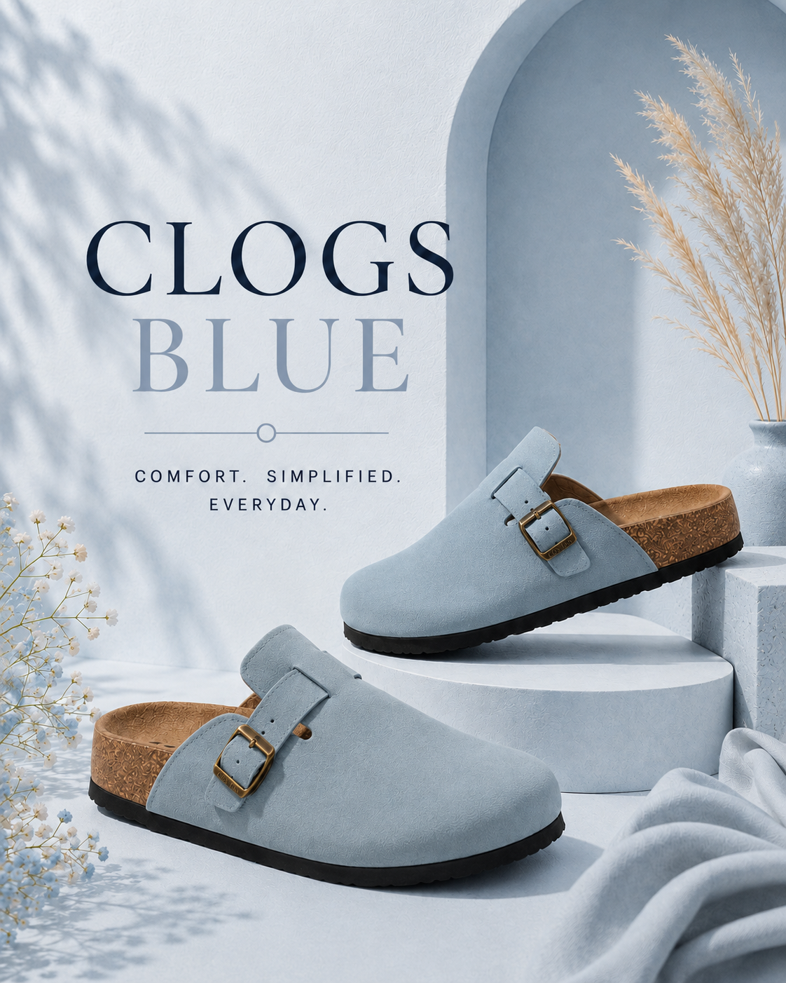 Clogs Men Blue