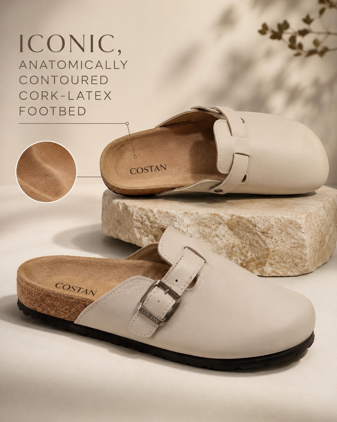 Clogs Men Ivory