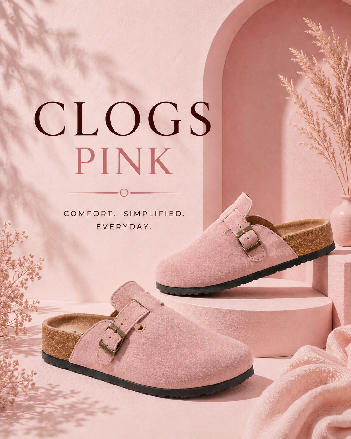 Clogs Men Pink