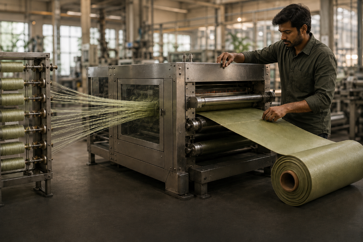 Woven into textile suede